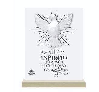 Enfeite Mesa C/apliq Espirito Santo Zeni