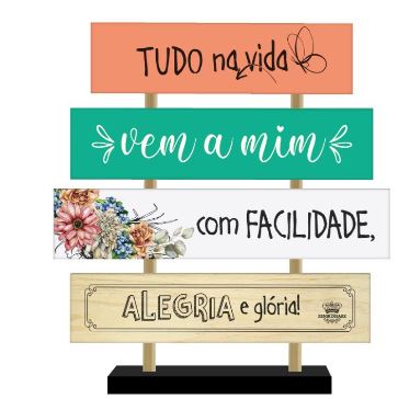 Enfeite Mesa C/apliq Tudo na Vida Zenir