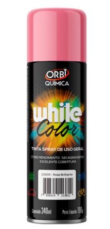 Tinta Spray Rosa Brilhante 340ml Orbi