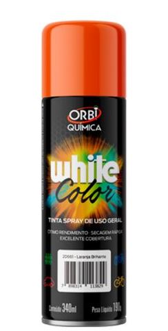 Tinta Spray Laranja Brilhante 340ml Orbi
