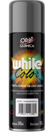 Tinta Spray Grafite Brilhant 340ml Orbi
