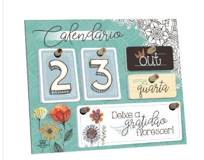 Calendario Permanente Jardim 18x22 Zenir