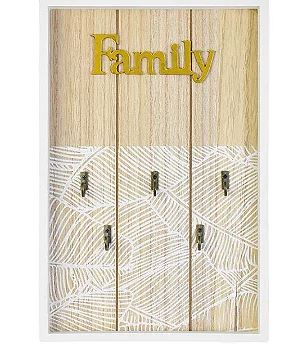 Quadro Porta Chaves 30x20x3cm Family