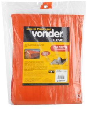Lona Polietileno Laranja 3x3m Vonder