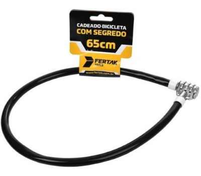 Cadeado Para Bicicleta 65cmX10mm Com Segredo Fertak
