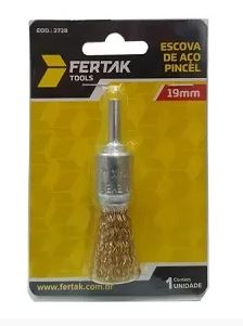 Escova De Aço Pincel 19mm Fertak