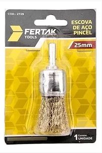 Escova De Aço Pincel 25mm Fertak