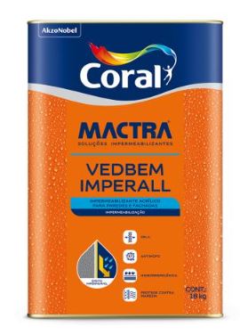 Impermeabilizante Vedbem Imperall 18Kg Coral