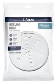 Grelha Inox Redonda P/Caixa Sifonada Sem Caixa 15x15cm Atlas