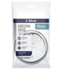 Grelha Inox 430 10x10cm Redonda Com Caixa Atlas