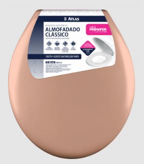 Assento Sanitario  Almofadado Classico Caramelo Primafer
