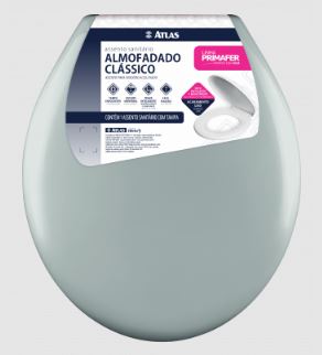 Assento Sanitário Almofada Classico Cinza Primafer