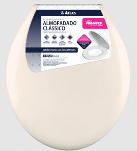 Assento Sanitário Almofada Classico Bege Primafer