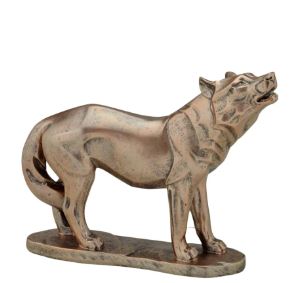 Escultura Bronze Lobo 23cm Espressione Mabruk
