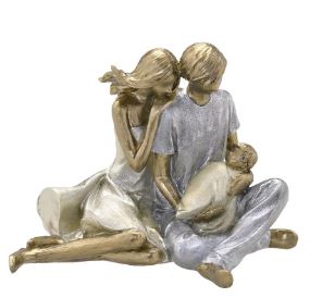 Escultura Família Eterno Amor 15cm Espressione Mabruk