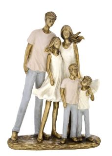 Estatueta Família Somos Cinco 25cm Espressione Mabruk