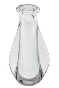 Escultura em Vidro Branco Divina 26cm Espressione Mabruk