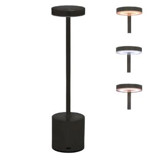 Luminária de Mesa Led Touch Luminetta Black 34cm Espressione Mabruk