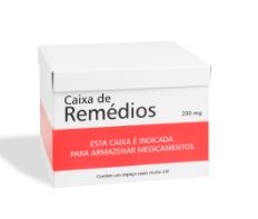 Caixa Organizadora Remédios Tarja Vermelha Geguton
