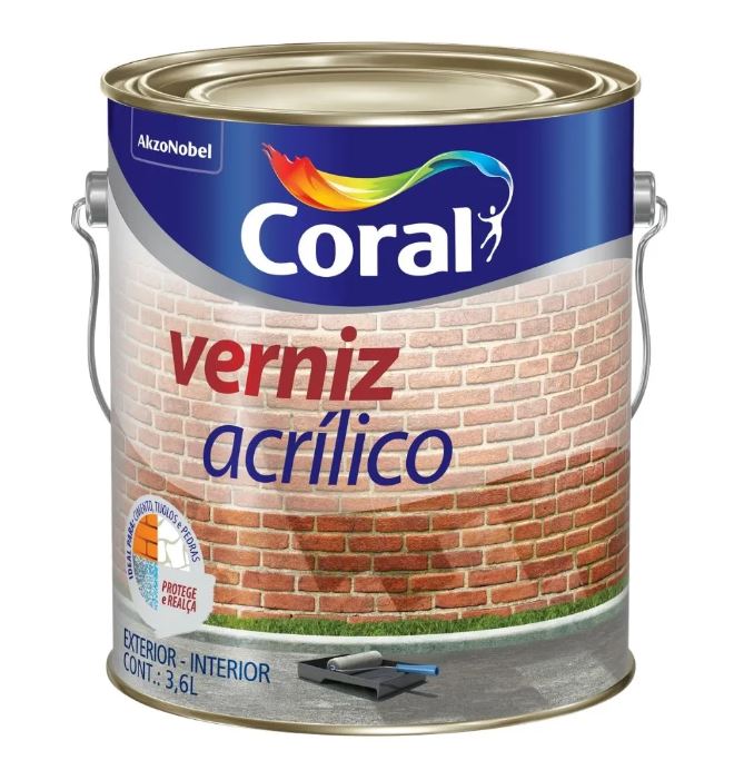Verniz Acrílico Incolor 3,6 Litros  -  Coral