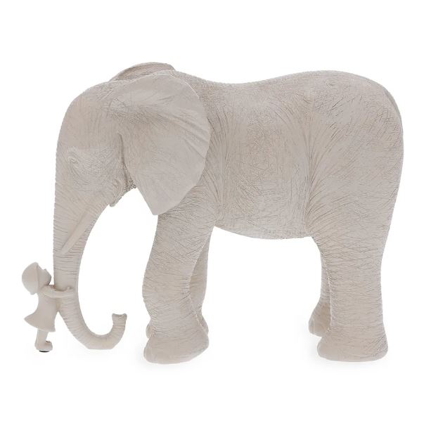 Escultura de Elefante em Poliresina 23cm  - Mart