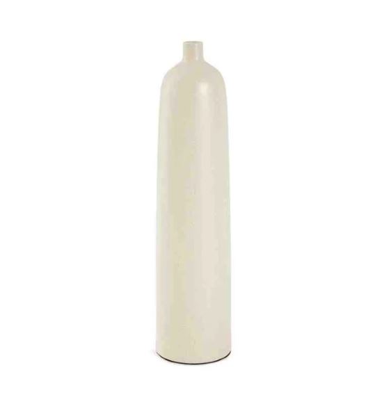 Vaso em Cerâmica de Planta Alto 42x12cm Bege - Mart
