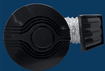 Kit Exaustor FAN100P Preto 220V Itc