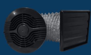 Kit Exaustor FAN150P Preto 220V Itc