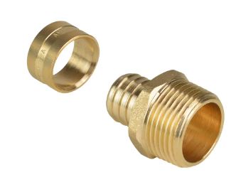 Conector Macho Metálico 20X1/2 PEX Ref: 97495  Amanco