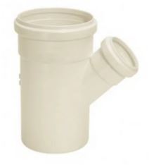 Junção Simples Redonda Esgoto Reforçada 75x50mm Amanco