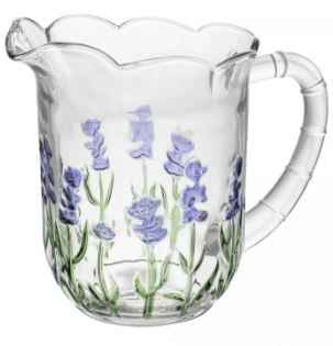 Jarra de Cristal Lavanda Hand Painting 1,5L - Lyor