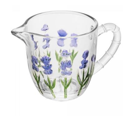 Leiteira Lavanda Hand Painting 240ml Cristal - Lyor