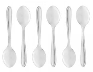 Conjunto 6 Colheres de Chá de Aço Inox Gastro 13cm - Lyor