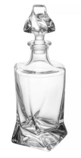 Garrafa para Whisky de Cristal Tortile 750ml - Wolff