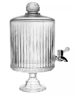 Suqueira de Cristal Ecológico com Pé e Tampa Bangkok 4,5L - Wolff