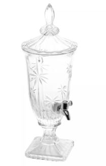 Suqueira de Cristal Ecológico com Pé e Tampa Palm Tree 2 Litros - Wolff