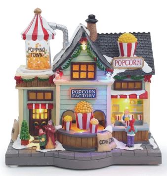 Cenário Popcorn com Led Som Movimento 22X22cm - Cromus