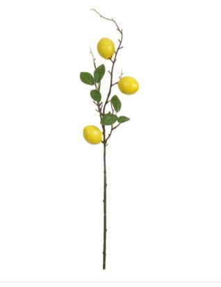C.Galho Fruta X3 Amarelo 67cm - Florarte
