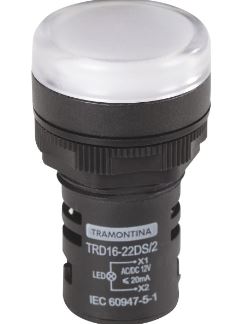 Sinalizador TRD16-22DS/2 12v Branco -  Tramontina
