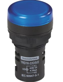 Sinalizador  TRD16-22DS/2 12v Azul - Tramontina