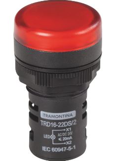 Sinalizador Trd16-22ds/2 24v Vermelho - Tramontina