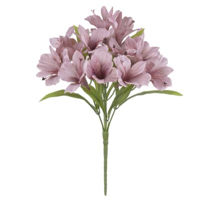 Buque Astromelia Cetim X15 Rosa Antigo 34cm - Florarte