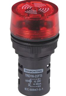 Sinalizador Sonoro Trd16-22fs 220v Vermelho - Tramontina