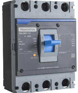 Disjuntor Caixa Moldada TDM-1000S 31000 3P 1000A 75kA - Tramontina