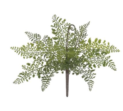 Folhagem Samambaia Real Toque Plastico X10 Verde 29cm - Florarte