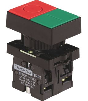 Botão Duplo TRP2-EL8325 1NA+1NF com Base de Plastico -  Tramontina