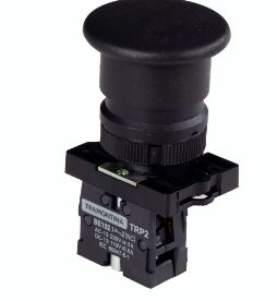 Botão Cogumelo TRP2-EC22 1NF Preto com Base de Plástico -  Tramontina