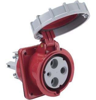 Tomada de Embutir 2P+T 125 A 380-415 V 06h IP67 -  Tramontina