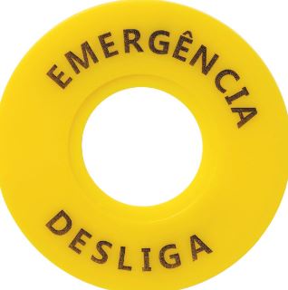 Identificador para Botão de Emergência TRP2-BY8330 90 mm -  Tramontina