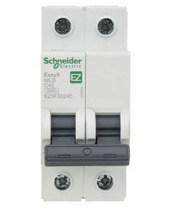 Disjuntor Din Bipolar EASY9 2P 40A Curva C 3000A  - Schneider